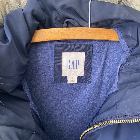 Gap Fur-trim Puffer Insulate Vest Sz XS - Picture 4 of 4